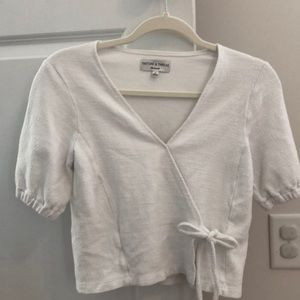 Madewell white blouse